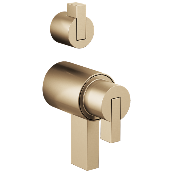 Brizo - Litze TempAssure Thermostatic Valve With Diverter Trim Handle Kit - Lever
