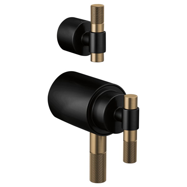 Brizo - Litze TempAssure Thermostatic Valve With Diverter Trim Handle Kit - T-Lever