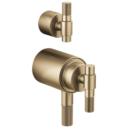 Brizo - Litze TempAssure Thermostatic Valve With Diverter Trim Handle Kit - T-Lever