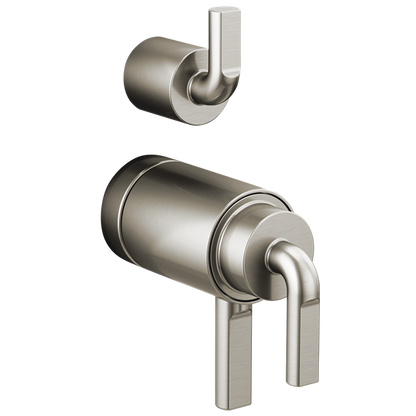 Brizo - Litze TempAssure Thermostatic Valve With Diverter Trim Handle Kit - Notch Lever