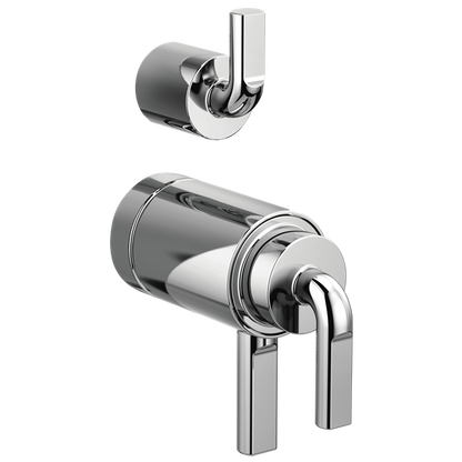 Brizo - Litze TempAssure Thermostatic Valve With Diverter Trim Handle Kit - Notch Lever
