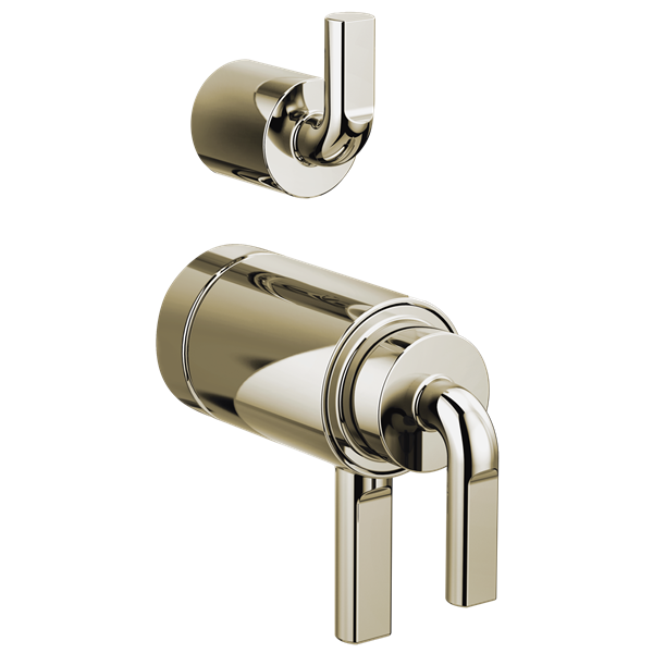 Brizo - Litze TempAssure Thermostatic Valve With Diverter Trim Handle Kit - Notch Lever