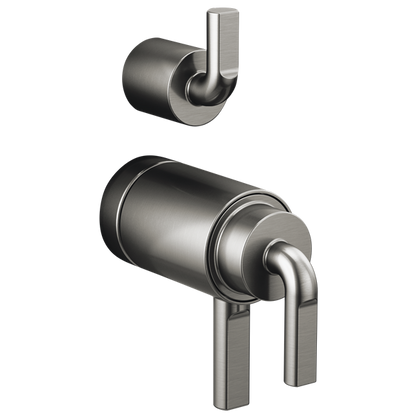 Brizo - Litze TempAssure Thermostatic Valve With Diverter Trim Handle Kit - Notch Lever