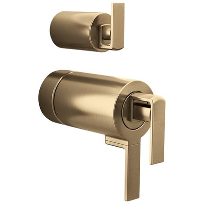 Brizo - Frank Lloyd Wright TempAssure Thermostatic Valve with Integrated Diverter Trim Gap Lever Handle Kit