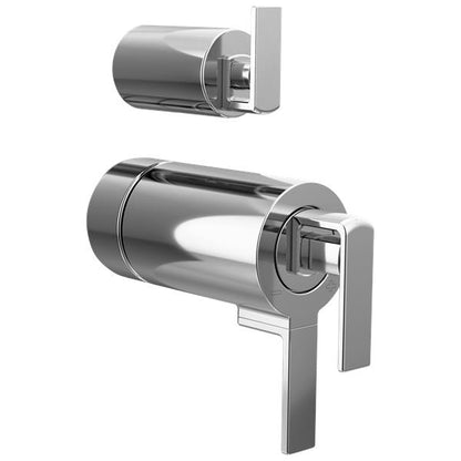Brizo - Frank Lloyd Wright TempAssure Thermostatic Valve with Integrated Diverter Trim Gap Lever Handle Kit