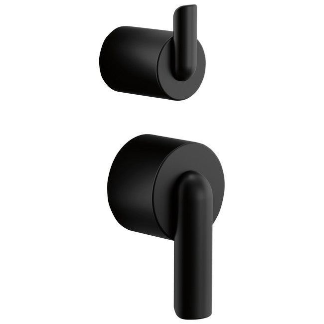 Brizo - Roccesco Pressure Balance Valve with Integrated Diverter Trim Bent Lever Handle Kit