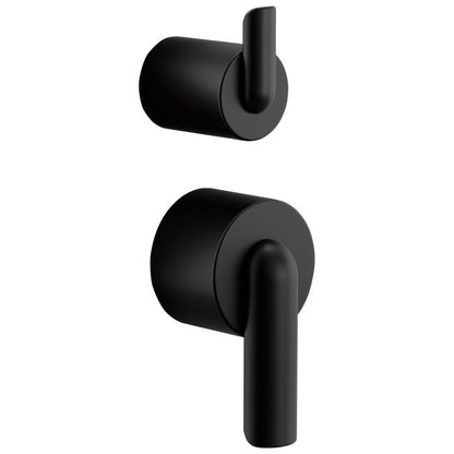 Brizo - Roccesco Pressure Balance Valve with Integrated Diverter Trim Bent Lever Handle Kit