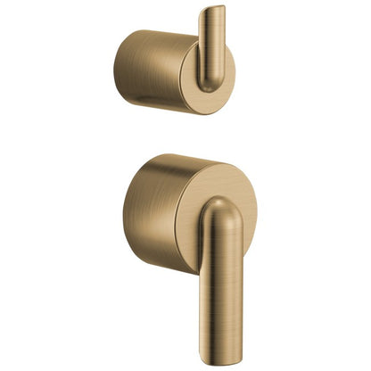 Brizo - Roccesco Pressure Balance Valve with Integrated Diverter Trim Bent Lever Handle Kit