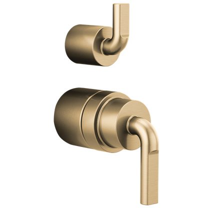 Brizo - Litze Pressure Balance Valve With Diverter Trim Handle Kit - Notch Lever