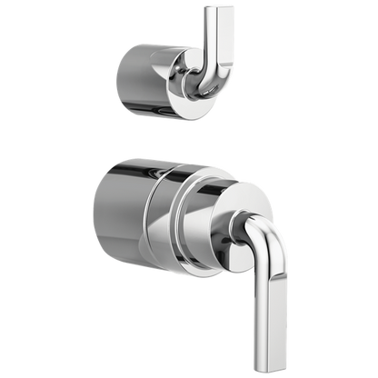 Brizo - Litze Pressure Balance Valve With Diverter Trim Handle Kit - Notch Lever