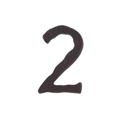 Atlas Homewares - Jagged Hammered 6 Inch H Surface Mount House Number