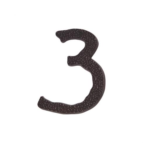 Atlas Homewares - Jagged Hammered 6 Inch H Surface Mount House Number