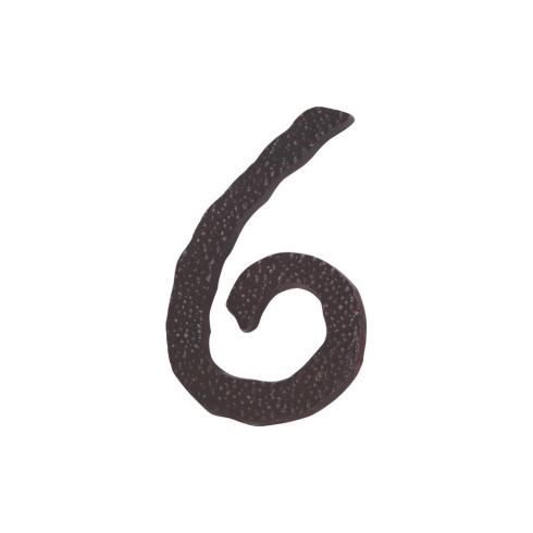 Atlas Homewares - Jagged Hammered 6 Inch H Surface Mount House Number