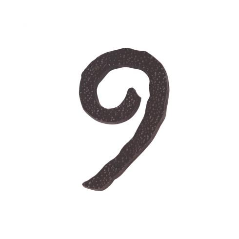 Atlas Homewares - Jagged Hammered 6 Inch H Surface Mount House Number