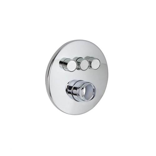 Huntington Brass - Round Three Push Button Valve Faceplate Trim