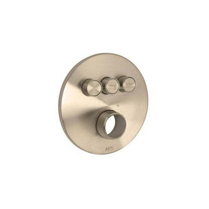 Huntington Brass - Round Three Push Button Valve Faceplate Trim