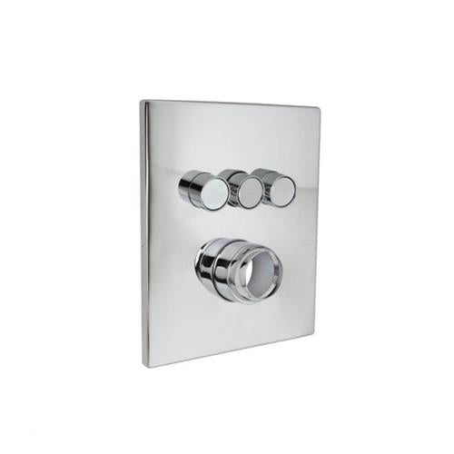 Huntington Brass - Three Button Push Button Valve Faceplate