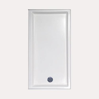 Hydro Systems - Rectangular Shower Pan Acrylic 6032 End Drain -Left Hand