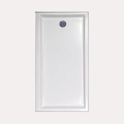 Hydro Systems - Rectangular Shower Pan Acrylic 6032 End Drain -Right Hand