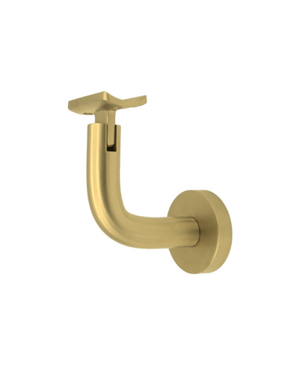 Linnea - Surface Mount Hand Rail Bracket with Curve Clamp and Round Rose