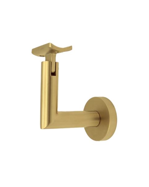 Linnea - Concrete Mount Hand Rail Bracket with Curve Clamp and Round Rose