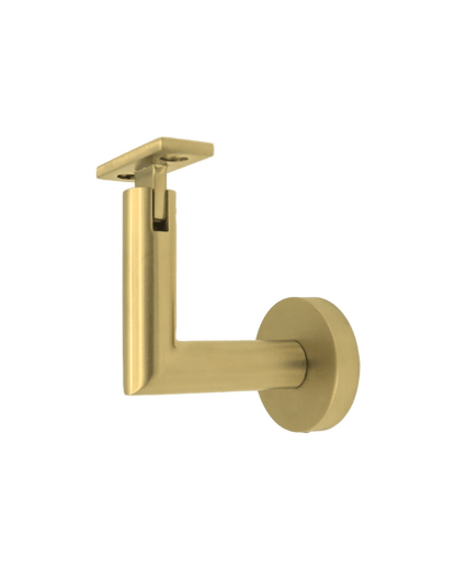 Linnea - Surface Mount Hand Rail Bracket with Flat Clamp and Round Rose