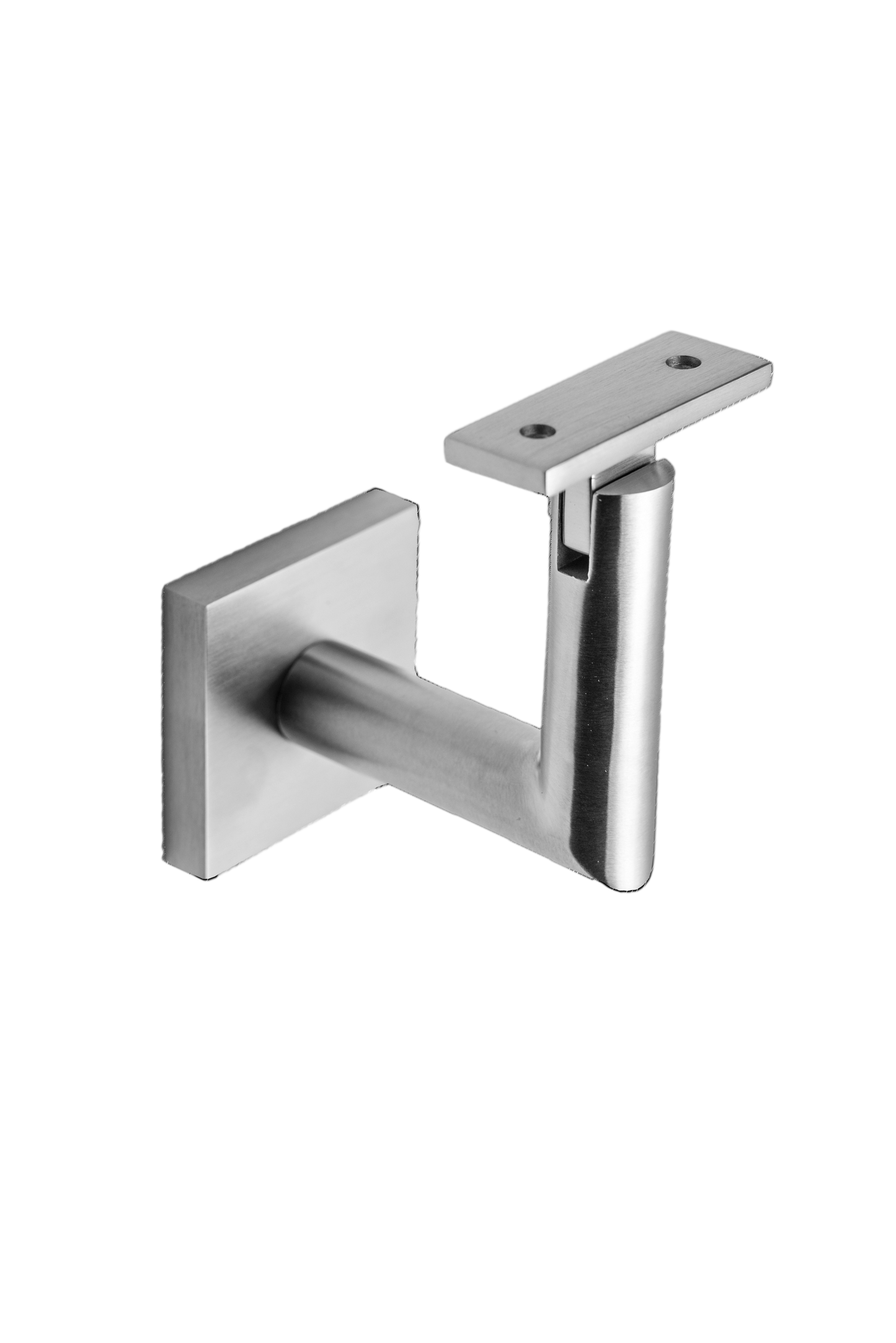 Linnea - Concrete Mount Hand Rail Bracket with Flat Clamp and Square Rose