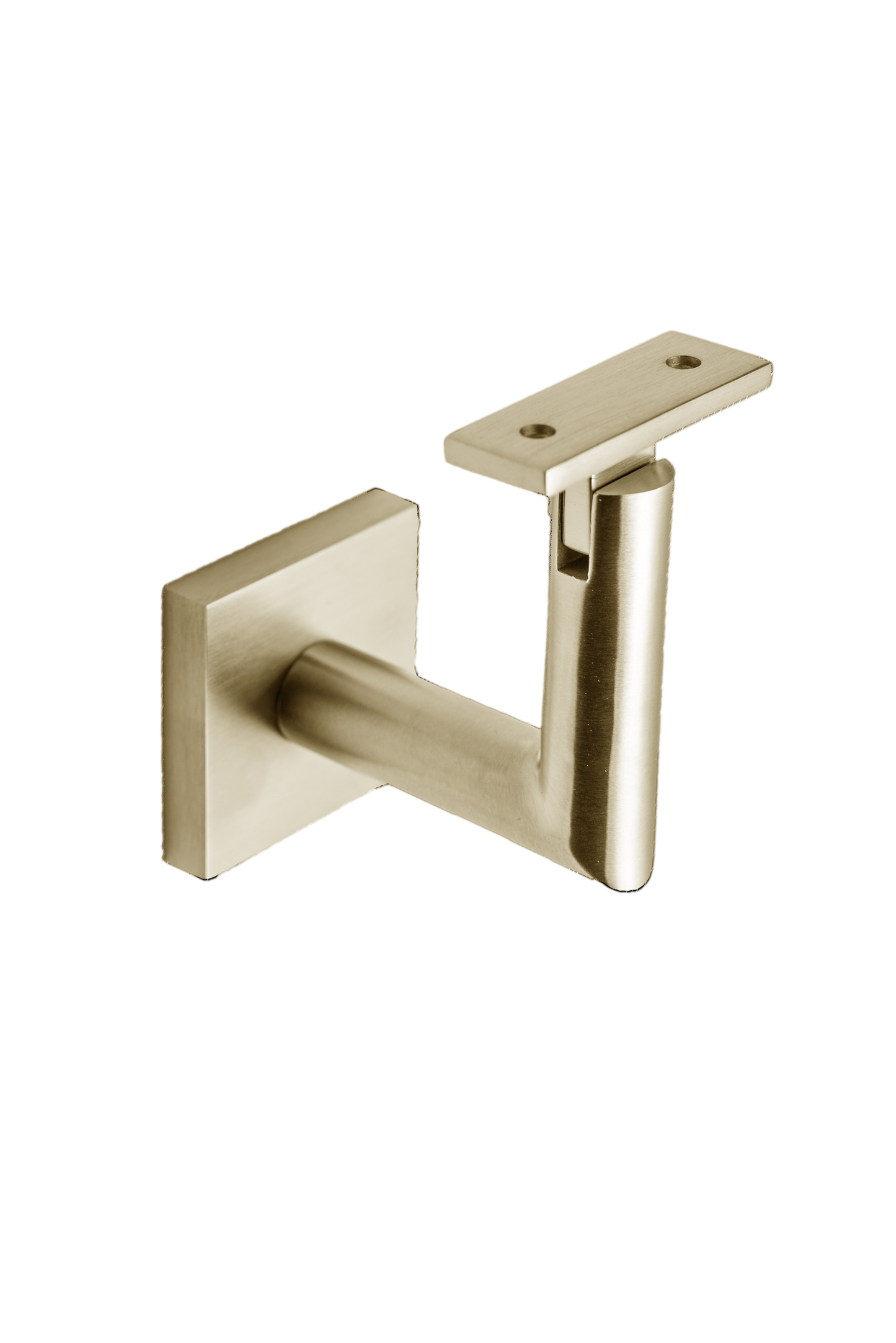 Linnea - Concrete Mount Hand Rail Bracket with Flat Clamp and Square Rose