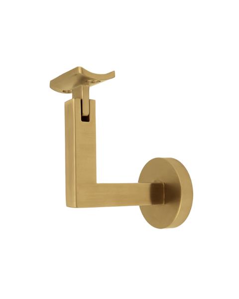 Linnea - Surface Mount Hand Rail Bracket with Curve Clamp and Round Rose
