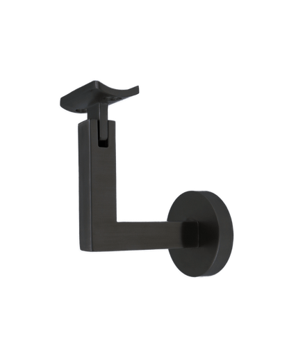 Linnea - Concrete Mount Hand Rail Bracket with Curve Clamp and Round Rose