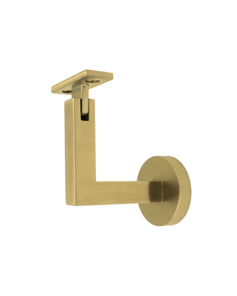 Linnea - Surface Mount Hand Rail Bracket with Flat Clamp and Round Rose
