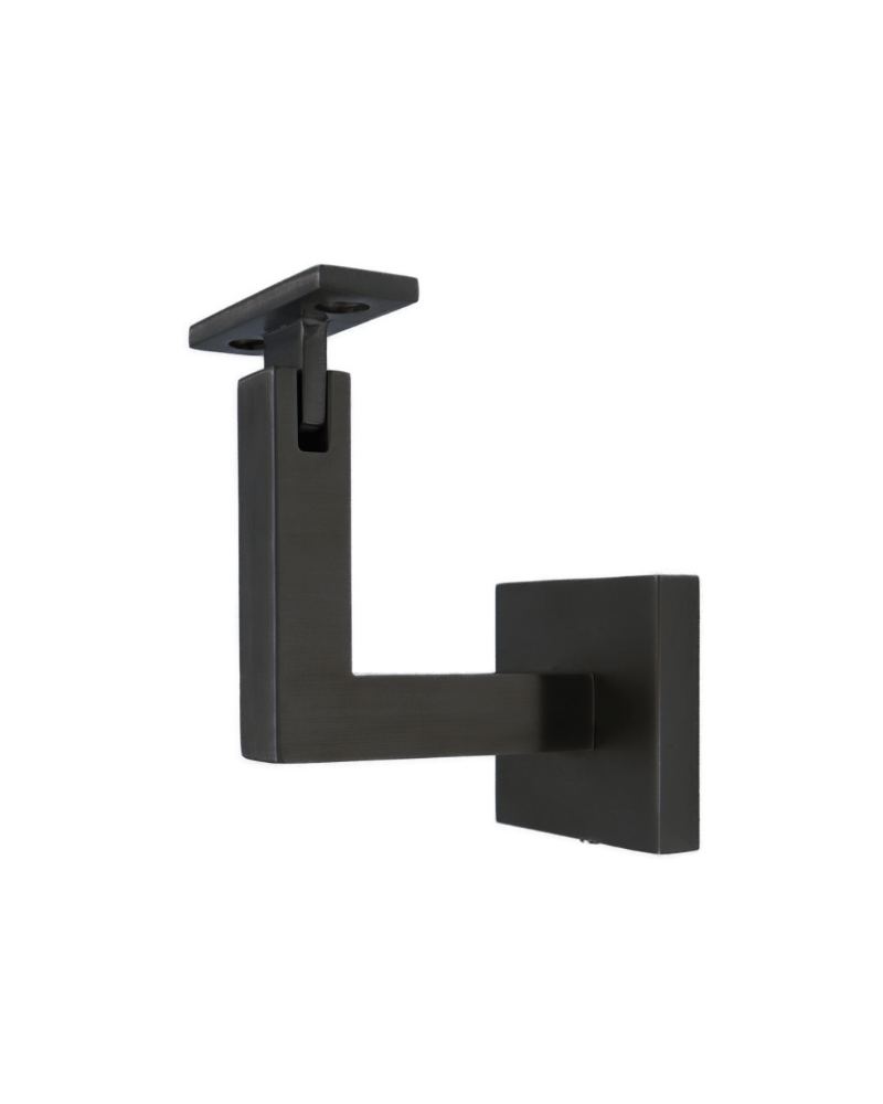 Linnea - Concrete Mount Hand Rail Bracket with Flat Clamp and Square Rose