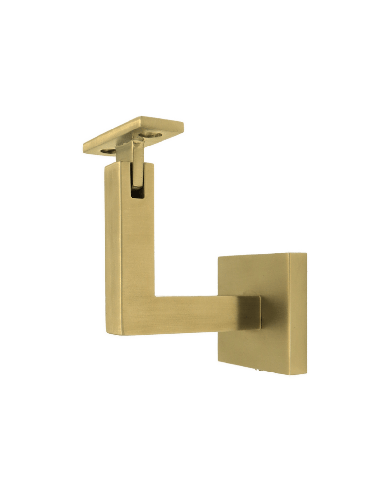 Linnea - Surface Mount Hand Rail Bracket with Flat Clamp and Square Rose