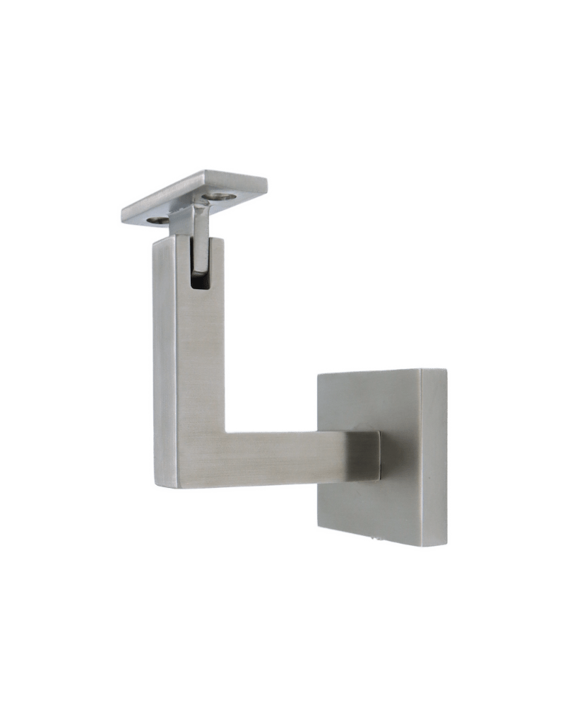 Linnea - Concrete Mount Hand Rail Bracket with Flat Clamp and Square Rose