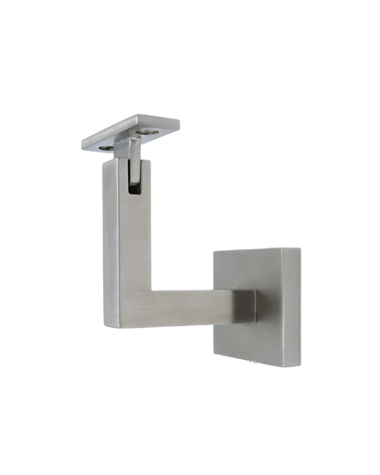 Linnea - Surface Mount Hand Rail Bracket with Flat Clamp and Square Rose