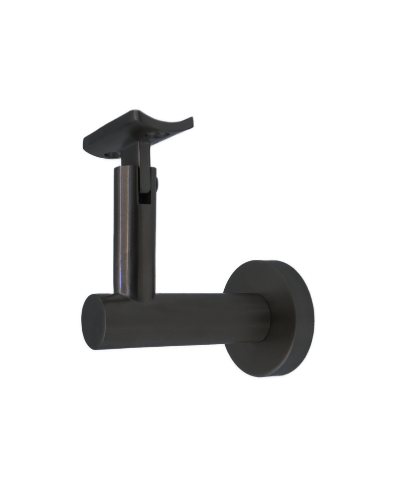 Linnea - Concrete Mount Hand Rail Bracket with Curve Clamp and Round Rose