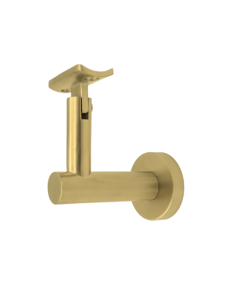 Linnea - Concrete Mount Hand Rail Bracket with Curve Clamp and Round Rose