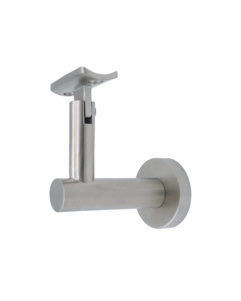 Linnea - Concrete Mount Hand Rail Bracket with Curve Clamp and Round Rose