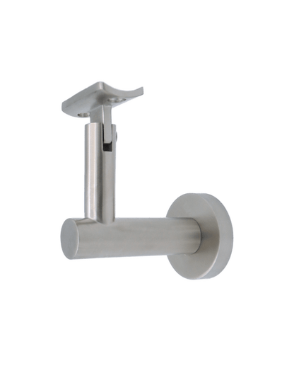 Linnea - Concrete Mount Hand Rail Bracket with Curve Clamp and Round Rose