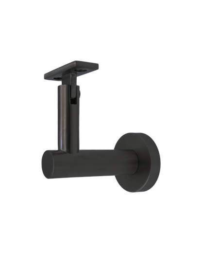 Linnea - Concrete Mount Hand Rail Bracket with Flat Clamp and Round Rose