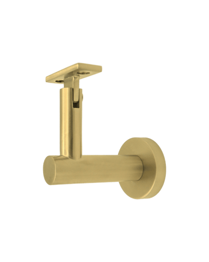Linnea - Concrete Mount Hand Rail Bracket with Flat Clamp and Round Rose