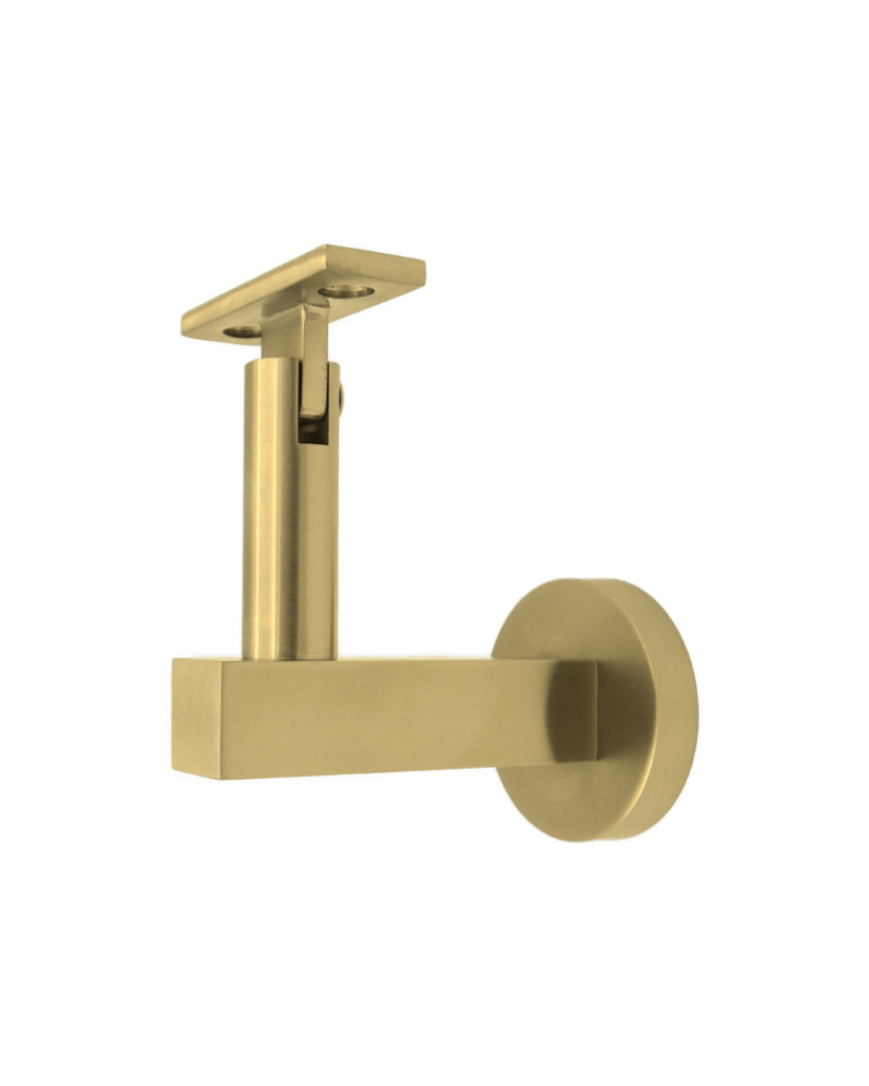 Linnea - Surface Mount Hand Rail Bracket with Flat Clamp and Round Rose