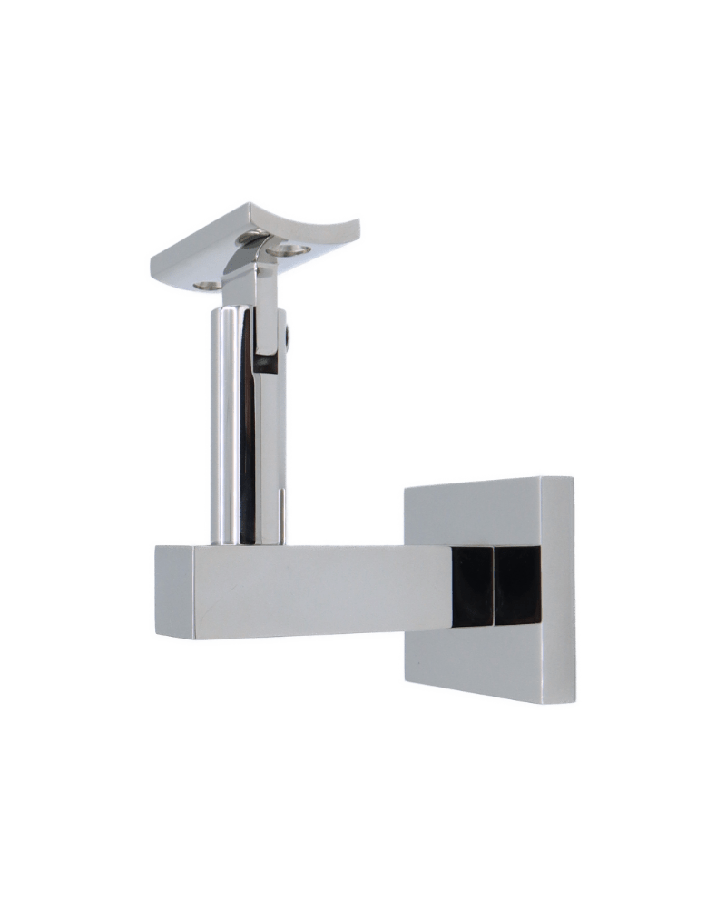 Linnea - Surface Mount Hand Rail Bracket with Curve Clamp and Square Rose