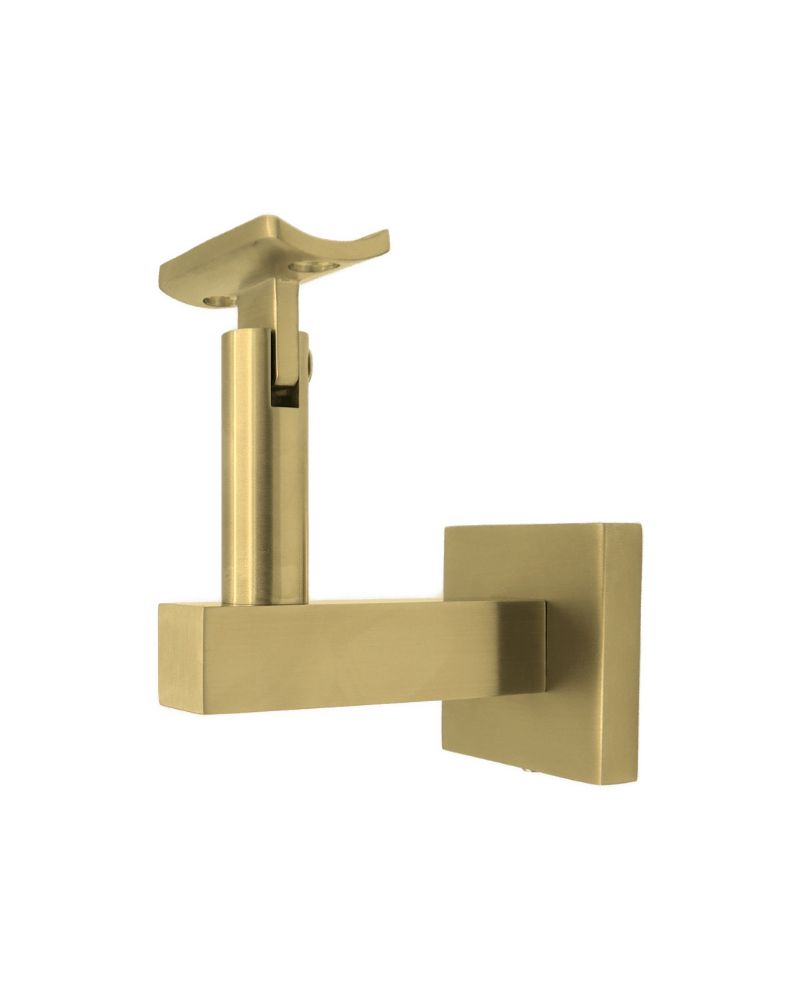 Linnea - Concrete Mount Hand Rail Bracket with Curve Clamp and Square Rose