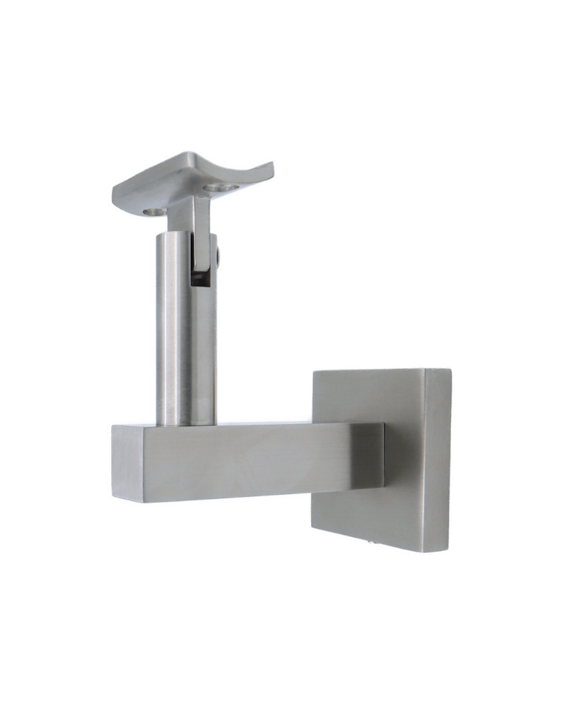 Linnea - Surface Mount Hand Rail Bracket with Curve Clamp and Square Rose