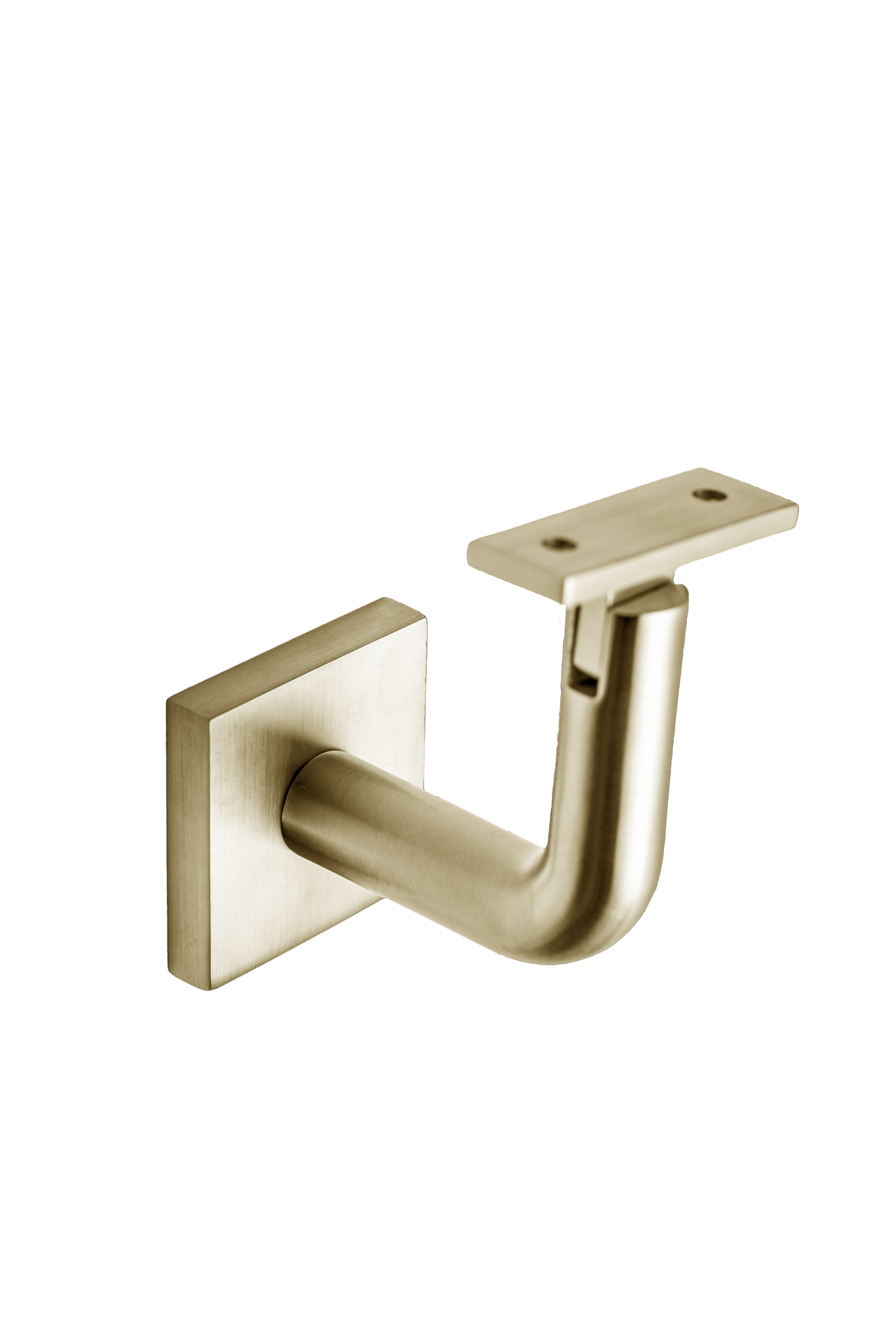 Linnea - Surface Mount Hand Rail Bracket with Flat Clamp and Square Rose