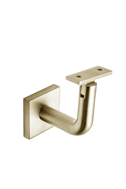 Linnea - Surface Mount Hand Rail Bracket with Flat Clamp and Square Rose