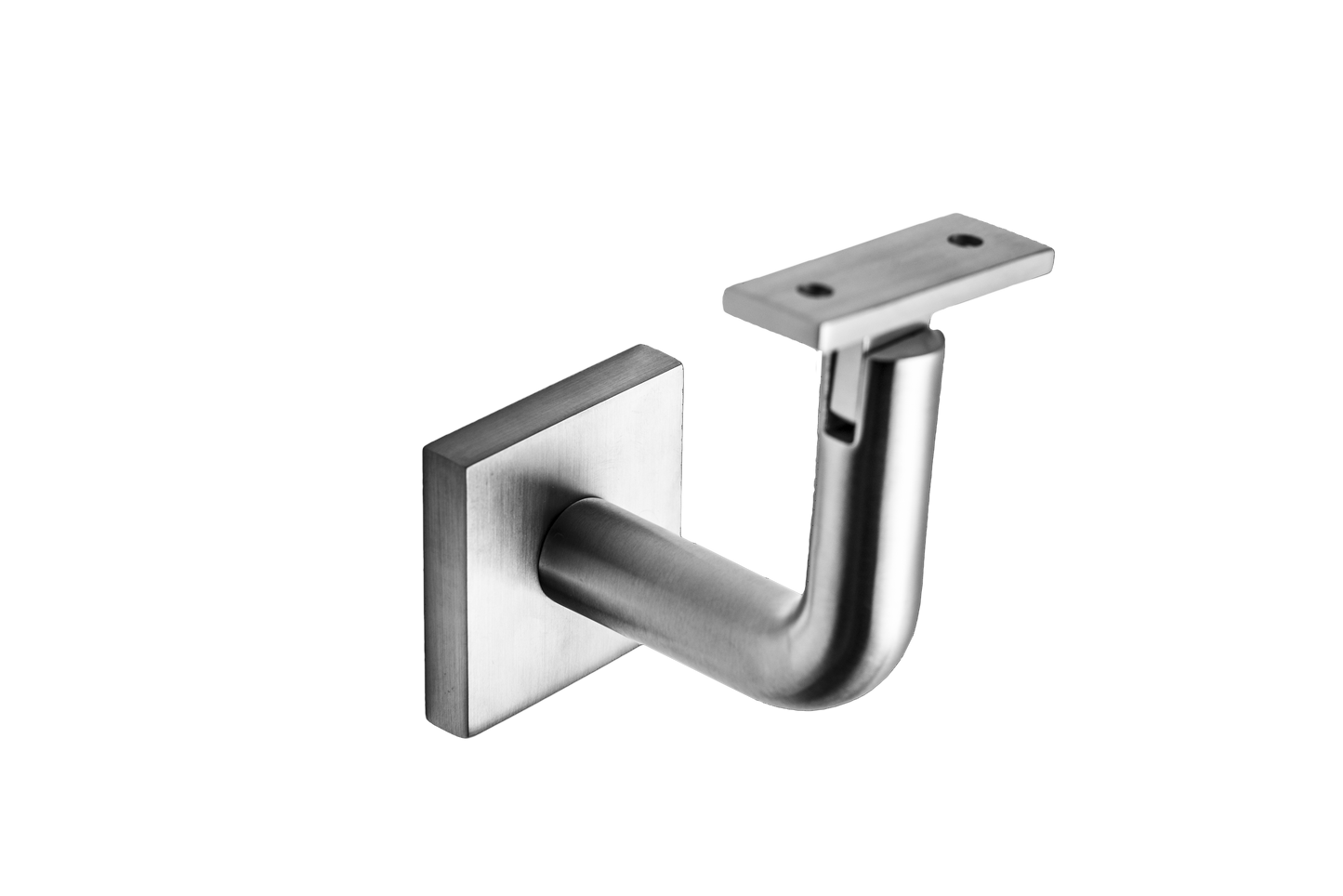Linnea - Surface Mount Hand Rail Bracket with Flat Clamp and Square Rose