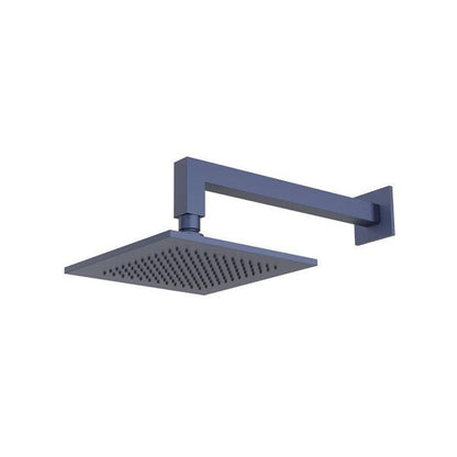 Flusso - 8 Inch Solid Brass Showerhead / Rainhead With 12 Inch Wall Mount Shower Arm