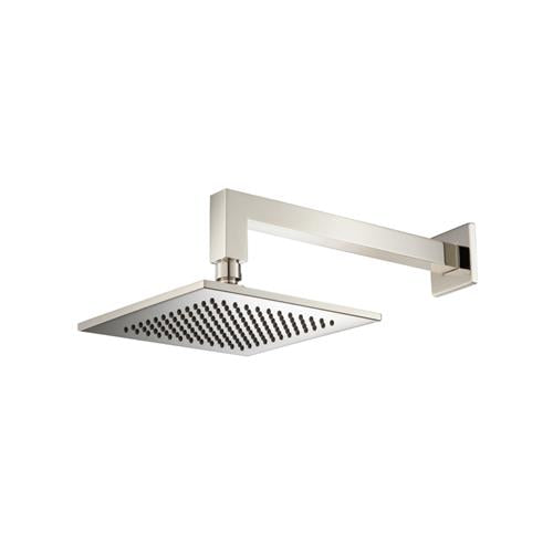 Isenberg - 8 Inch Solid Brass Showerhead / Rainhead With 12 Inch Wall Mount Shower Arm